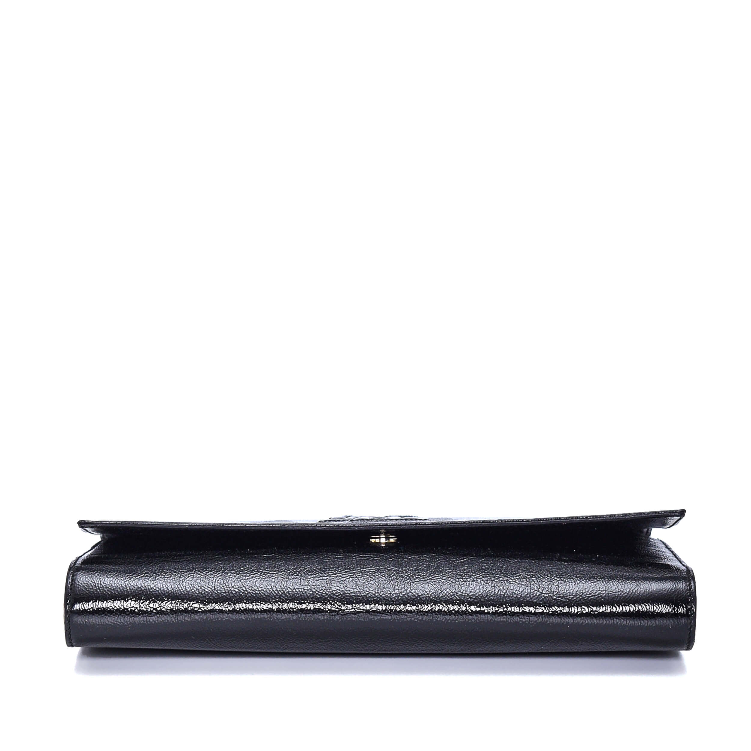 Yves Saint Laurent - Black Patent Leather Belle De Jour Clutch